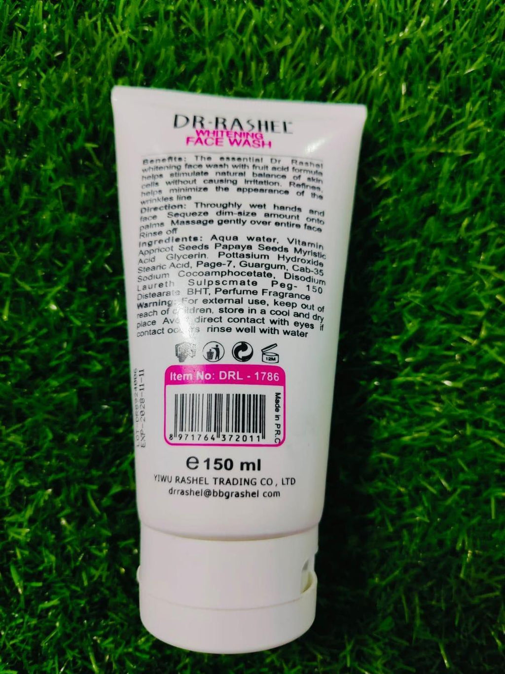 Dr Rashel Face Wash 150ml – Gentle Liquid Cleanser for All Skin Types | Daily Deep Cleansing Formula | Refreshing and Nourishing Skincare Product